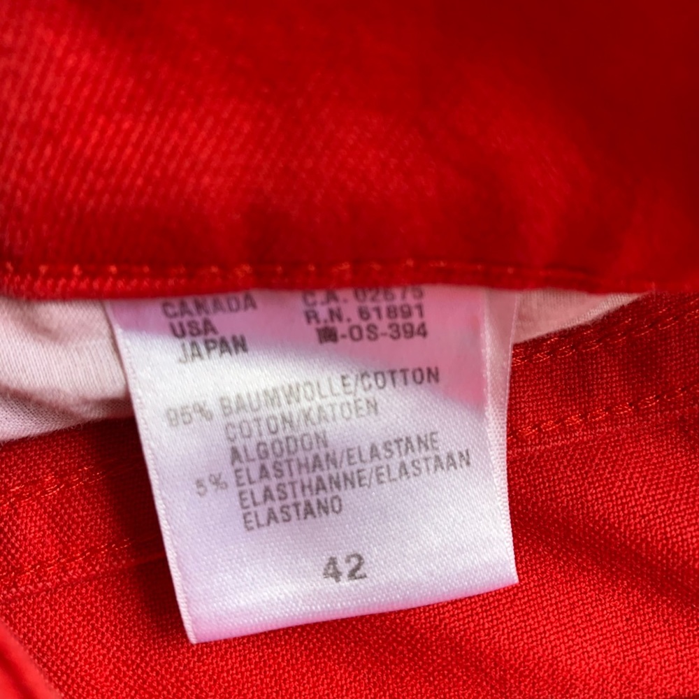 Hot Red Escada Sports Pants - Picture 3 of 6